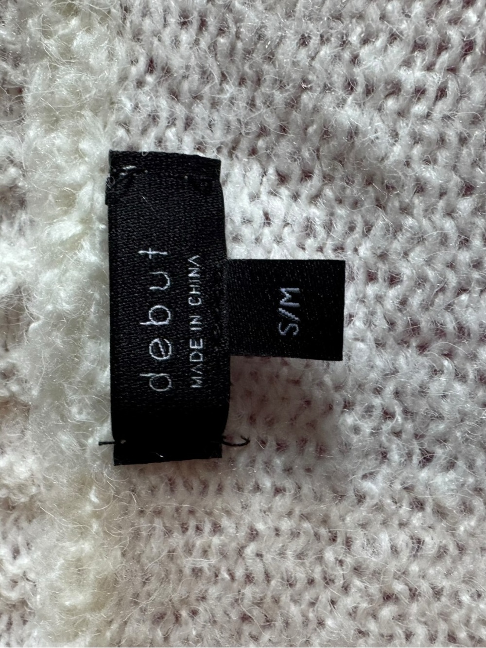 Dreamers by Debut Cropped Flower Power 3D Knit Ivory Cardigan NWOT - Picture 2 of 13